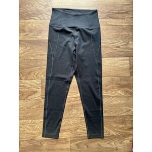 Girlfriend Collective Womens XS Black Compressive High-Rise 7/8 Ankle Legging